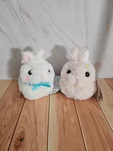 Usadama Fluffy Rabbit - Adorable Soft - Plush Keychain