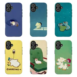 Relatable Duck Life Phone Case | Minimalist Humor Style , For iPhone 11 12 13 14 15 16 17 Pro Max For Samsung S26 S25 S24 S23 S22-Gift For Her/Him/Anime lovers