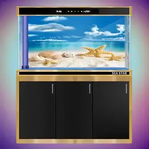 3D Ocean Plant Aquascape Poster for Aquarium Background Decoration, Fish Tank Sticker, and Accessories.