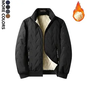 Men's Heavyweight Warm Full-Zip Winter Jacket - Cold-Weather Coat with Full Front Zipper Closure, Suitable for Skiing, Hiking & Outdoor Activities, Snow Gear, Packable Jacket, Thick Lining, Durable Fabric, Insulated Outer Layer Black Casual