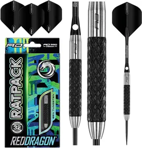 Rat 26g, 28g, 25g, 30g, 32g 35g Tungsten Darts Set with Flights and Stems