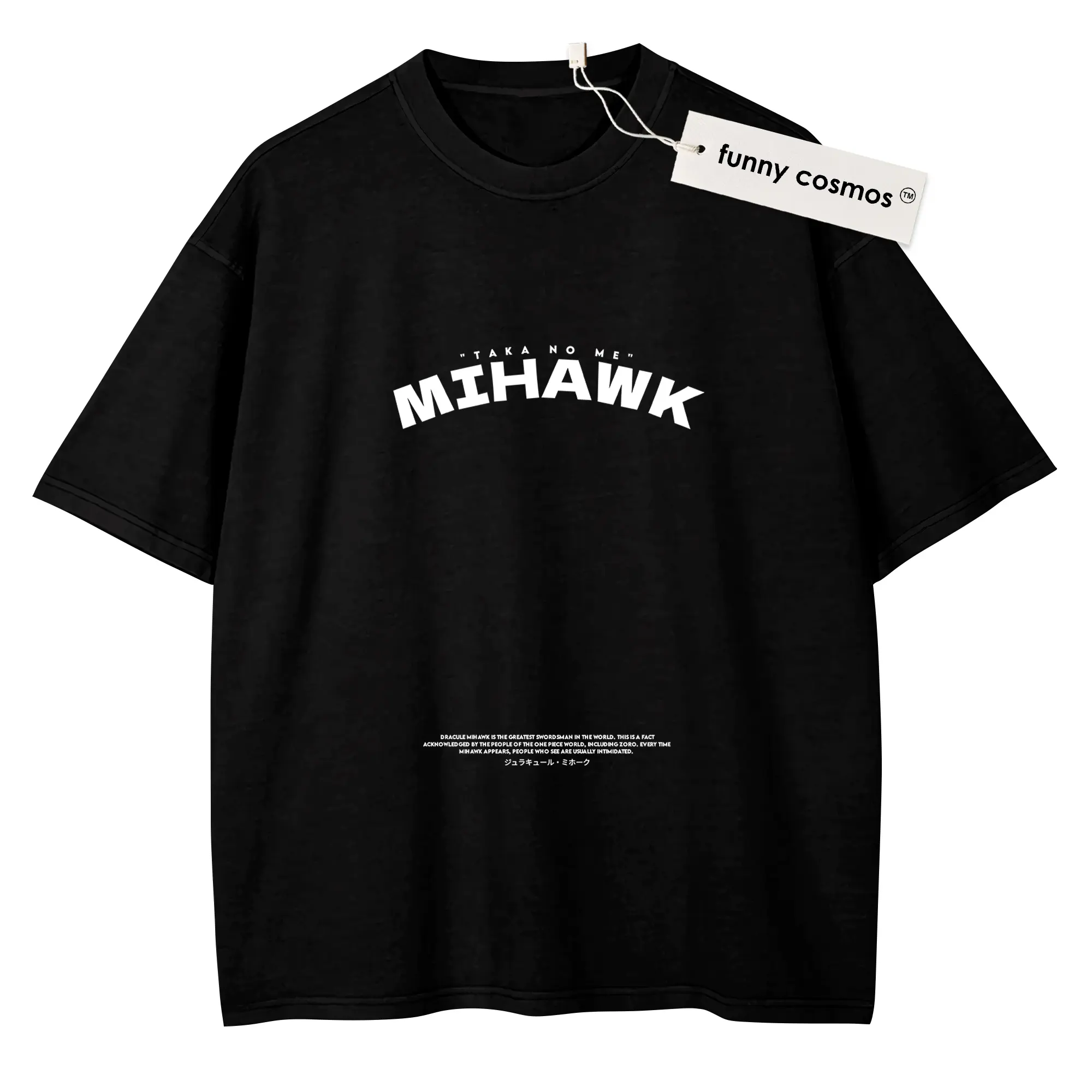 One Piece Shirt Dracule Mihawk Shirt Anime Shirt Cotton Fabric Sweatshirt