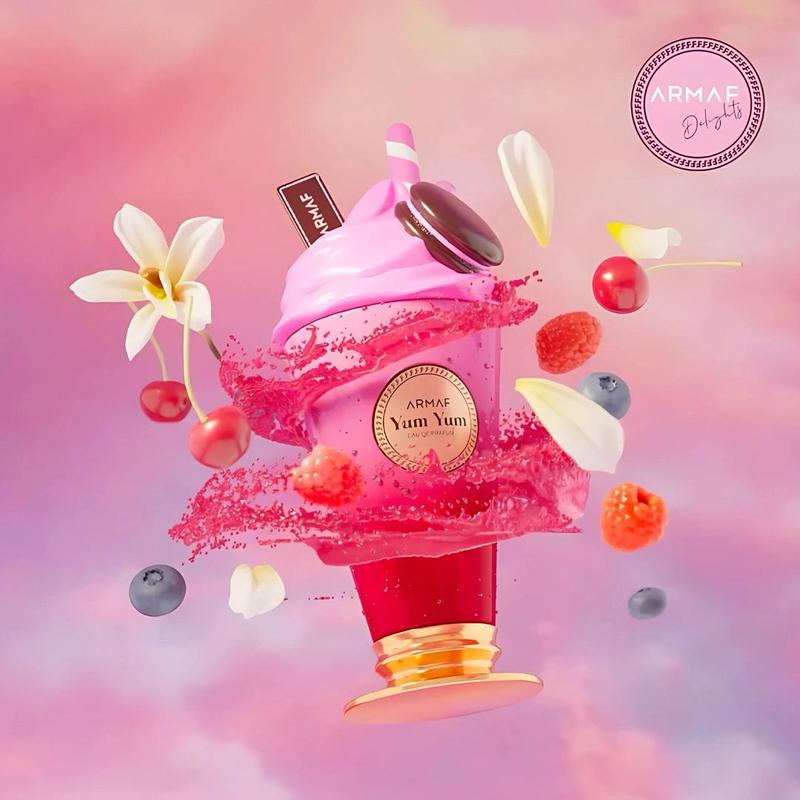 Yum Yum Eau de Parfum Spray 100ml (3.4 oz) by Armaf Delights | Like a Cherry Milkshake With a Floral Swirl