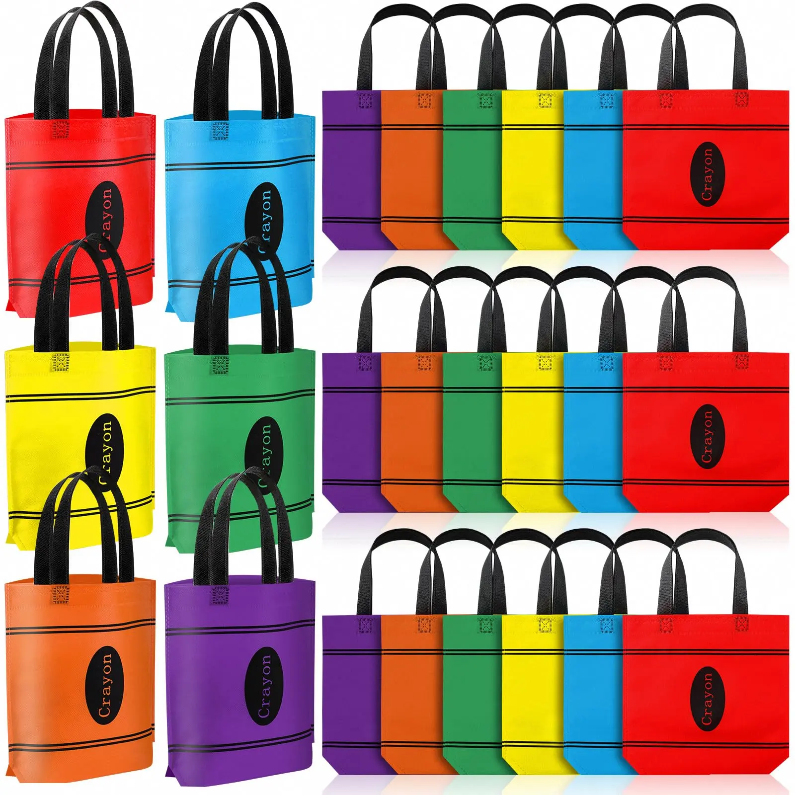Crayon Tote Bags(24 Pcs)