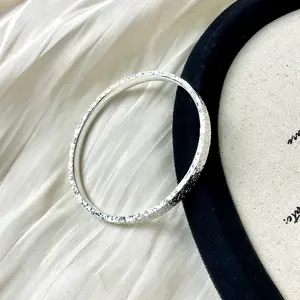 Women's Bracelet — A dazzling silver bracelet featuring a "starry sky" effect; an elegant gift for her. (64mm)