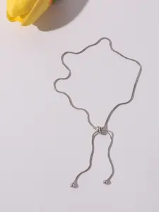 Women's Alloy Anklet with Adjustable Drawstring Design, Casual & Party Wear Jewelry, Elegant Daily Accessory for Women