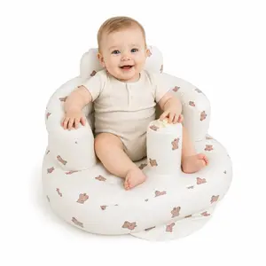 Inflatable Baby Seat for Babies 3 Months+ – Versatile Ergonomic Support with Quick Inflate/Deflate Feature, Alternative to Bassinets; Perfect for Tummy Time, Travel, Creative Baby Shower Present & Cozy Gift
