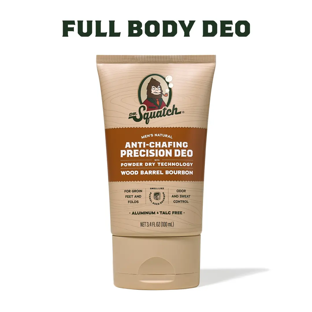 Anti-Chafing Full Body Deodorant | Mens Gift | Gift for Him | Dr. Squatch Anti-Chafing Full Body Deodorant | Mens Gift | Gift for Him | Dr. Squatch
