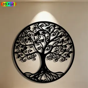 1pc Tree of Life Metal Wall Art, Intricate Tree of Life Statue Mural, Ideal Gift for New Year, Easter, Nature & Home Decor Enthusiasts,  Metal Wall Decor Wall Sculptures, Perfect for Living Room Walls & Garden Fence, Unique Outdoor & Indoor Ornament