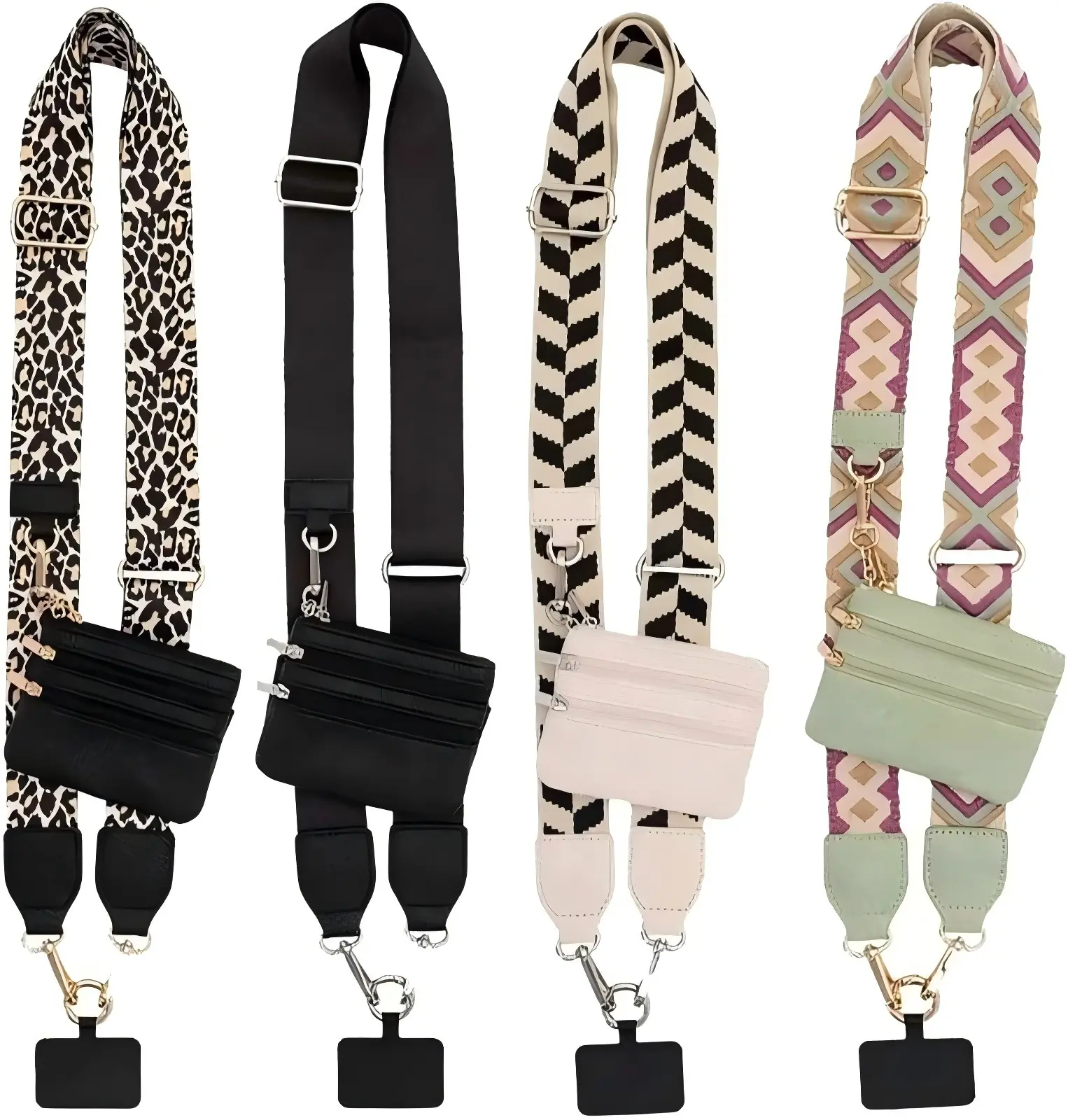 Clip and Go Strap for Phone With Wallet Crossbody, Phone Strap With Wallet, Phone Strap Crossbody With Zipper Pouch Wallet