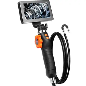 VEVOR Borescope Endoscope Two-Way 180 °   Articulating 5" IPS 8X Zoom 6.4mm Lens