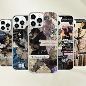 Fourth Wing Phone Case - Dragon Book Iron Flame Aesthetic Art Cover, Compatible with iPhone X, 11, 12, 13, 14, 15, 16, 17 & more