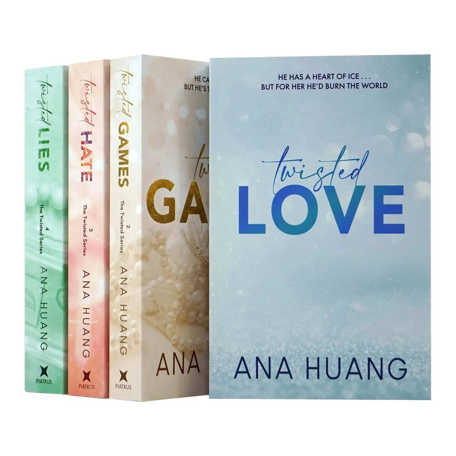 Twisted Series by Ana Huang – Complete 4-Book Romance Set, Twisted Love, Games, Hate & Lies BookTok Bundle