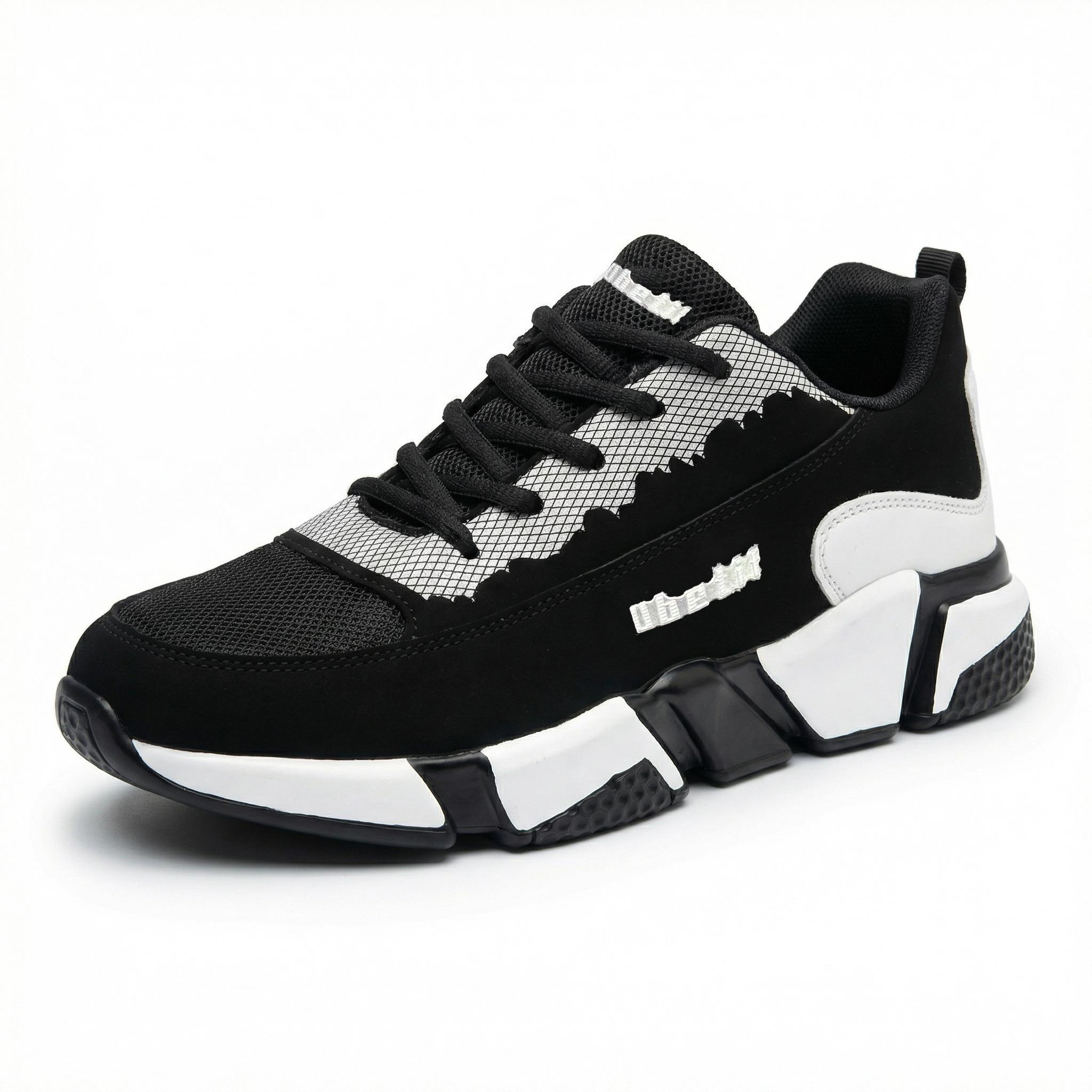 Women’s color-block breathable casual athletic shoes with added height and shock absorption