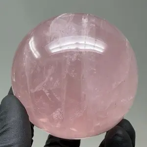 2.5” inch polished Rose Quartz Sphere Specimen