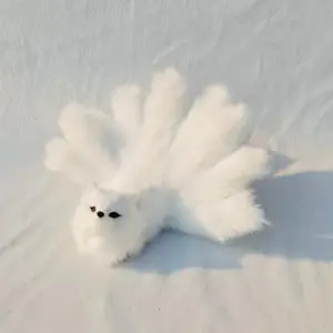 Faux Ninetail Fox Spirit Kitsune Figurine Display Decor Realistic Animal Figure 7in Long Gift Present Holiday Magic Simulation Educational Decoration Fairy Decoration Ornaments Decorative