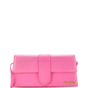 Pre-owned JACQUEMUS Leather Shoulder Bags Le Bambino Top Handle Flap Bag Long by Rebag