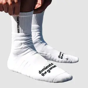 Lucky Elastic Sports Socks for Men,Thick Winter Marathon Running compression athletic Socks, Warm Breathable Crew Socks,Professional mid-calf basketball socks, terry cushioned, thickened, non-slip and wear-resistant,school feet socks