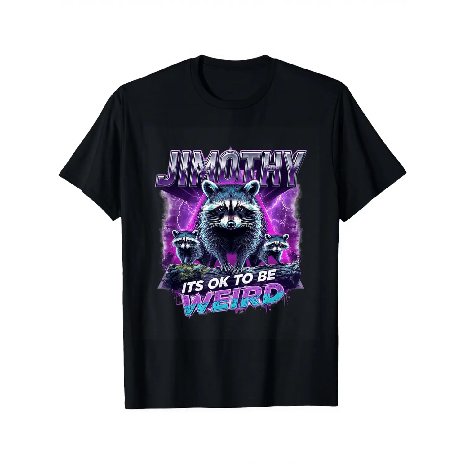 100% Cotton Jimothy It’s OK to Be Weird Funny Meme Design Mom Dad T-Shirt Unisex Clothing Streetwear