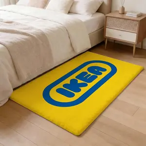 I-IKEA brand Floor Mat Thickened Soft Flannel Rug – Non-Slip, Absorbent & Wear-Resistant Indoor Mat for Entryway, Living Room & Daily Home Use