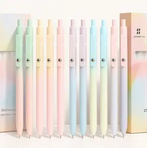 10Pcs Sets Multicolor Color Press Type Quick Drying Carbon Gel Pen,Rainbow Hand Writing Practice Pens Set For Students & Nurse Office,School,Hospital.Christmas gifts