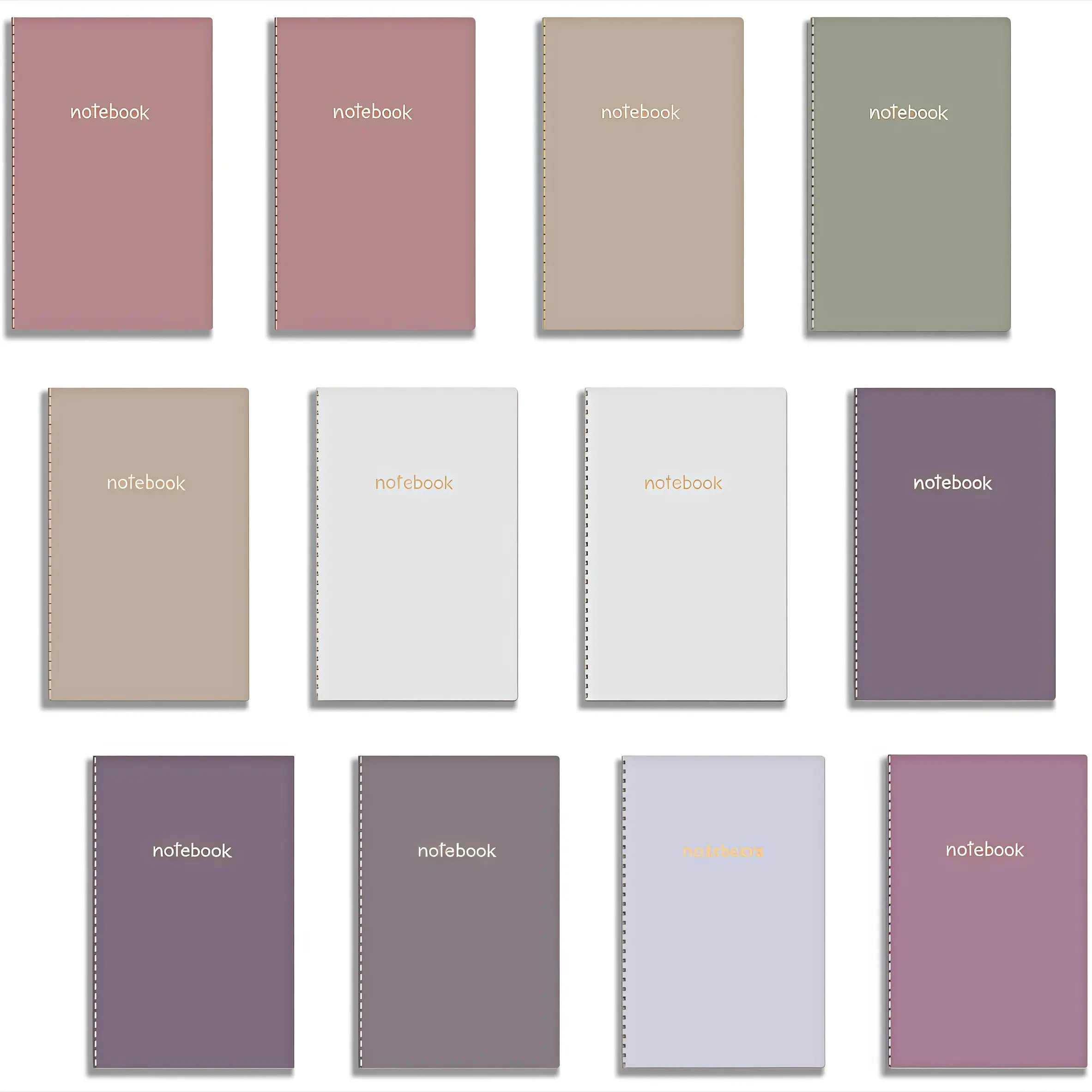 12pcs Pocket Notebook Set, School Stationery, Studying Essentials, Journal Supplies, Compact Mini Notepad, Ideal for Notes & Ideas, Portable, Lightweight Design, Perfect Gift Idea, 3.2 X 5 Inches Size