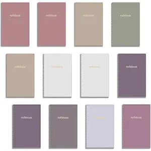 12-Piece Set Pocket Notebooks, Small Portable Notepads, Mini Notebooks 3.2x5 Inches, Ideal for On-The-Go Writing & Organizing, Travel Diary Notebook, Stationery Supplies