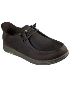 Skechers Men's X John Deere Relaxed Fit Melson 2.0 Slip-On Shoes Moc Toe - 256035-Choc