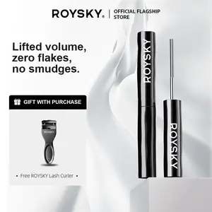 ROYSKY Weightless All-Day Mascara 1PCS | 24HR Waterproof Mascara | Volumizing, Lengthening & Curling | Smudge-Proof, Fiber-Infused Formula