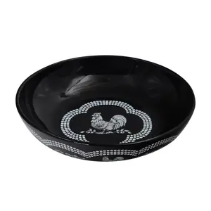 Temp-tations Doodle Doo 4-qt Shallow Pasta Serving Bowl