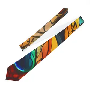 Multi Colored Tie Dye Necktie - Assorted Colors, Soft Fabric, Ideal for Everyday Wear