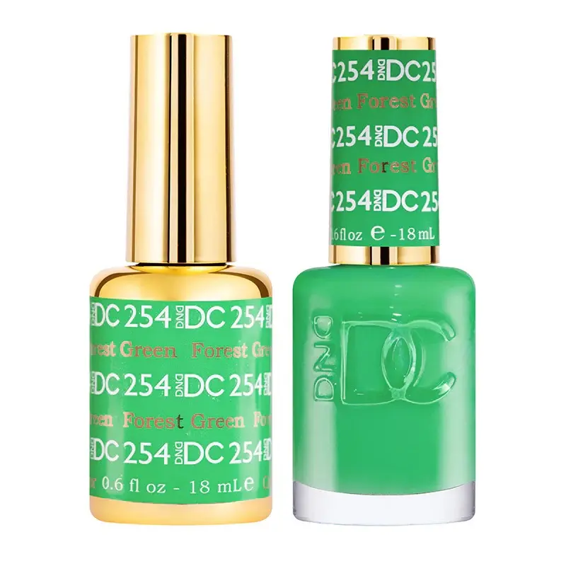 DC Duo Color Set 254-326 - Gel Polish & Air Dry Nail Lacquer, Matching Chip-Free, High Gloss Shine, 0.5 Fl Oz Each