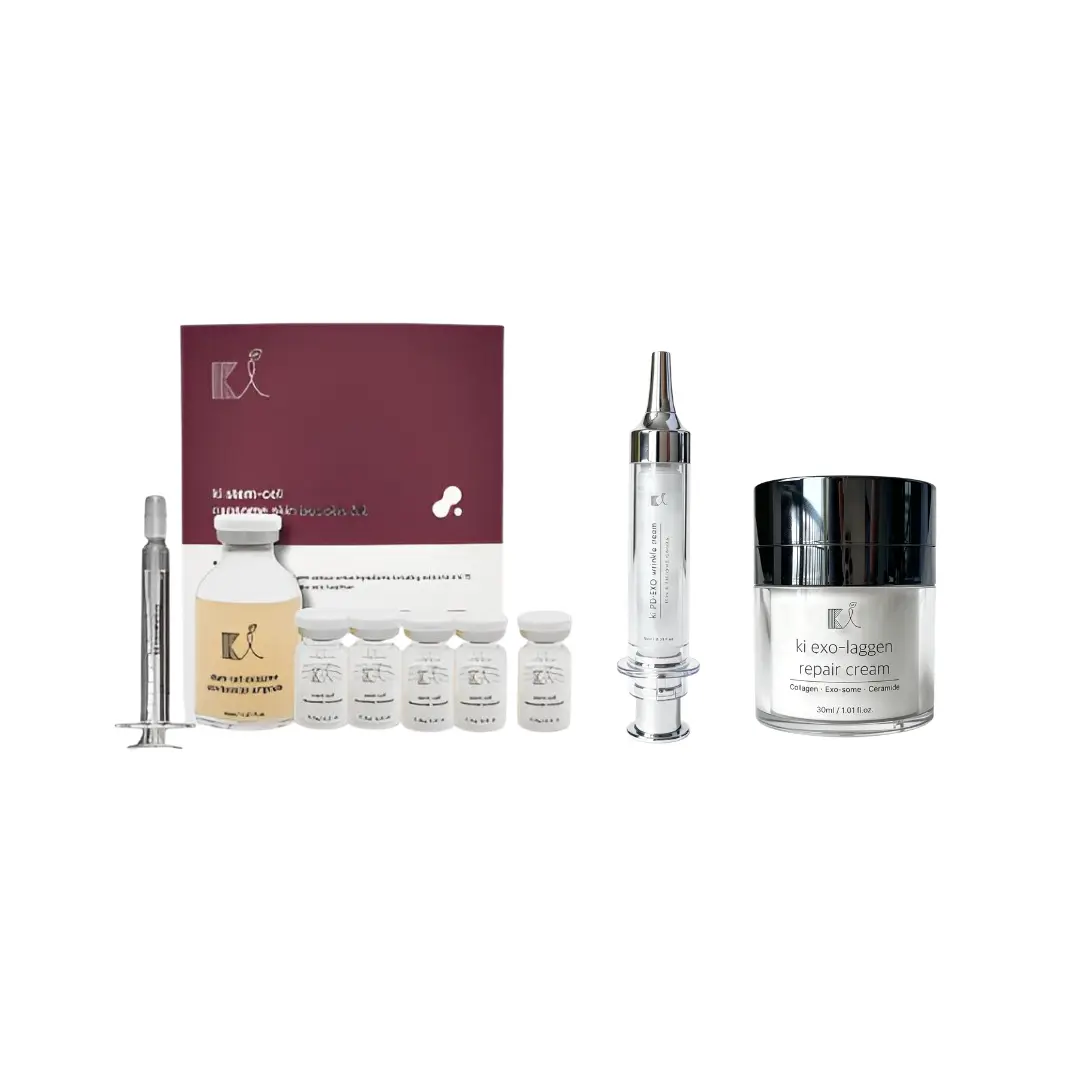 KI Stem-Cell Exosome Booster Bundle Anti-Aging & Brightening Ampoule Set with Hyaluronic Acid Niacinamide for Intensive Skin Repair and Smooth Texture Restore Smoother Black Friday Exclusive Sale
