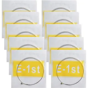 Acoustic Guitar High E Strings, Light Tension - -Resistant Rust- Brass, Offers a Bright and Well-Balanced Acoustic Tone High E 1st 10 Pack