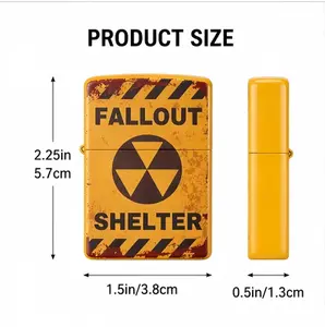 Retro Shelter Theme Metal Kerosene Lighter, Vintage Refillable Windproof Pocket Lighter, Collectible Gift Box for Men, Camping EDC (No Fuel Included)