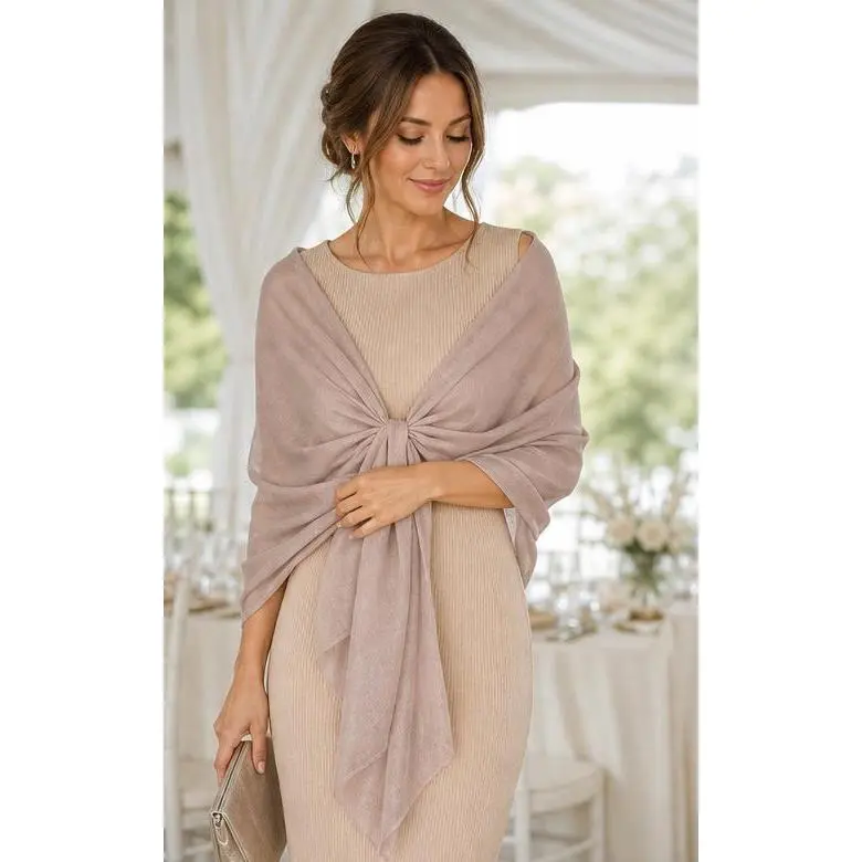 Handmade 100% Pashmina Cashmere Shawl, Featherlight Ultra-Soft, Wedding Wrap, Handwoven by Artisans, Luxury Scarf, Muted Purple, Authentic
