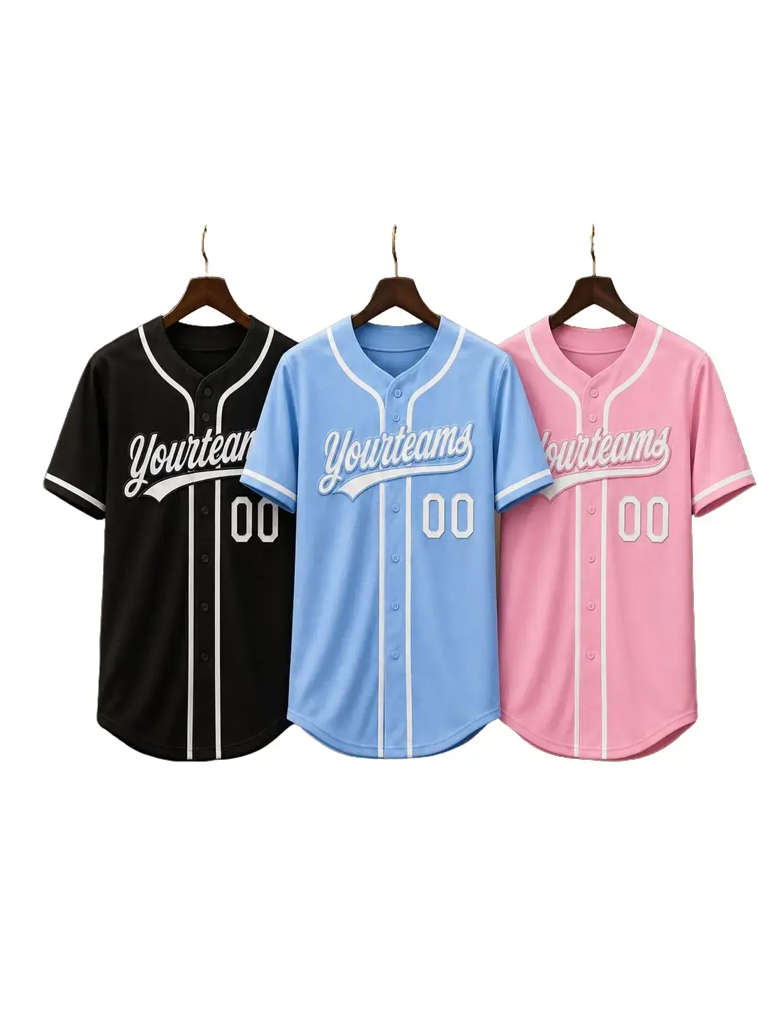 Men's Baseball-Inspired Button-Up Sports Jersey Shirt, Sports & Outdoor Clothing Vest