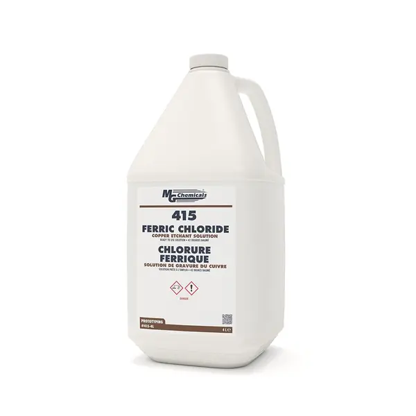 MG Chemicals - 415-4L Ferric Chloride for Printed Circuit Boards, 4L Liquid Bottle, Dark Brown