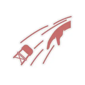 Measured Response Kiss-Cut Stickers, Brand Hoosier Hurler Design, Step Back Mentality Decal, Avoid the Crash Out Decal, Planner Stickers