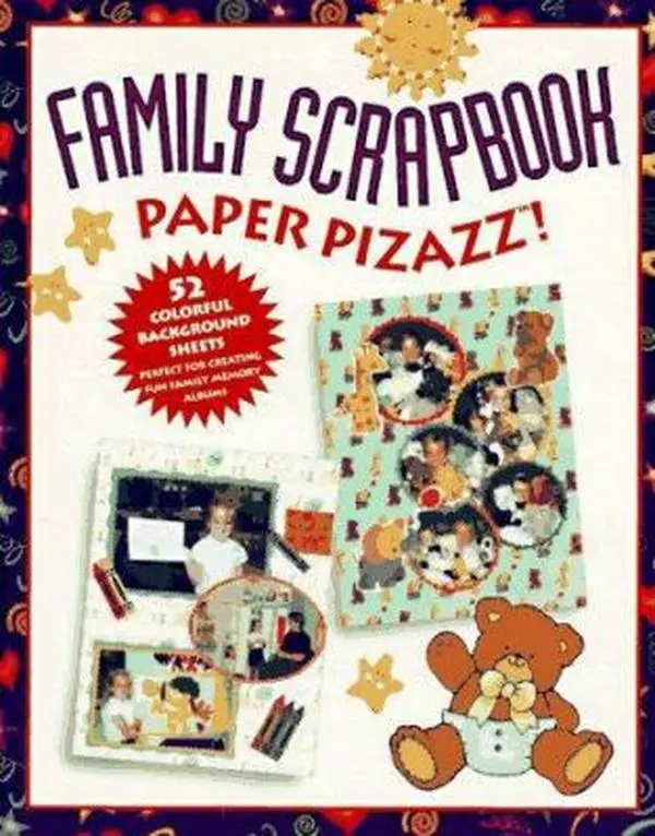 Used Paperback Book - Family Scrapbook Paper Pizazz! by Suzanne-McNeill-Bridgette-Server (English) - Scrapbooking Designs, Photos, Creativity, Patterns, Themes Pages, Designs, Patterns, Used Book