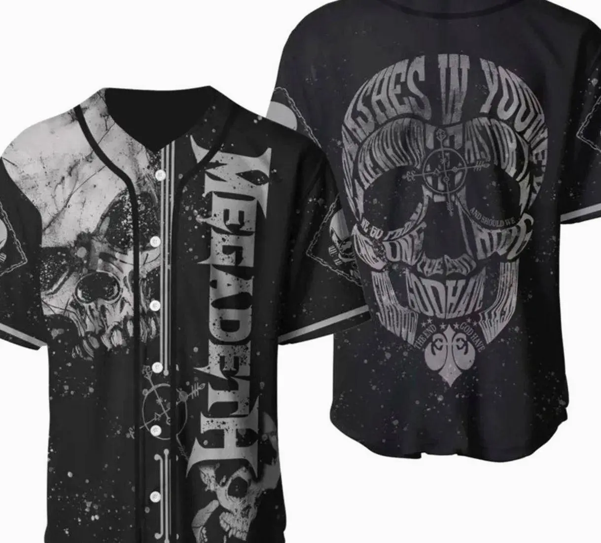 Megadeth Heavy Metal Rock Unisex 3D Print Baseball Jersey C35 WW7 C02