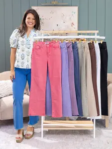 Zenana Acid Washed Frayed Raw Hem Straight Wide Pants | S-XL Zenana Acid Washed Frayed Raw Hem Straight Wide Pants | S-XL