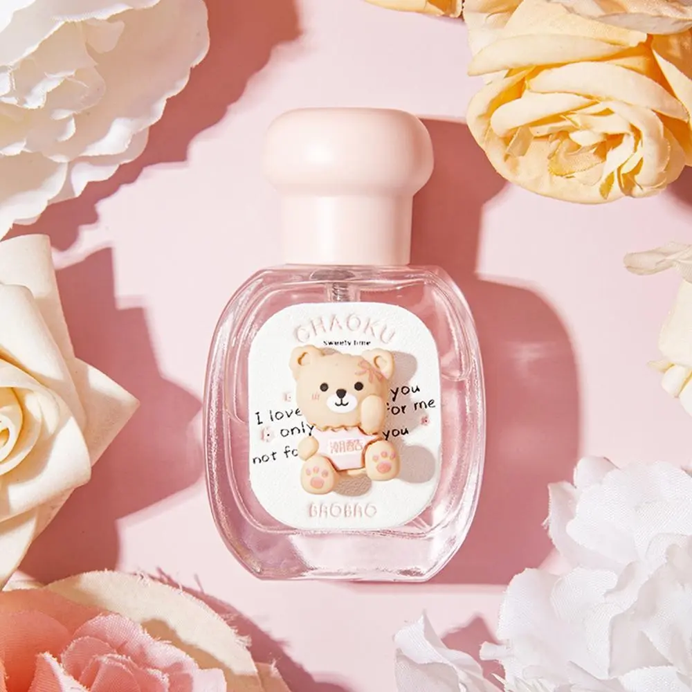 Sweetheart Era Perfume Floral Fruity Scent Floral Fruit Scented Long-Lasting Natural Fresh Light Fragrance Charming Fragrance EDP Liquid Perfumes Spray Women's Bear Perfume, Liquid Single Item