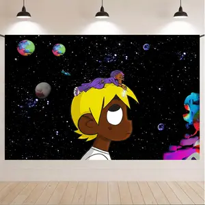 LUV vs The World Poster Tapestry, Aesthetic Rap Music Wall Art for Teens Gaming Room Decor