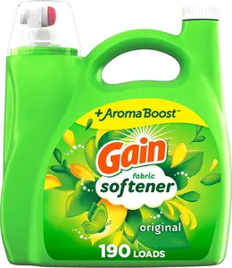 Fabric Softener, Original Scent, 140 fl oz, 190 Loads, HE Compatible, Packaging may vary