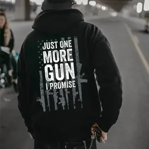Just One More Gun I Promise Hoodie – Funny Gun Owner Shooting Lover T Shirt for Men – Tactical Firearm Humor Sweatshirt