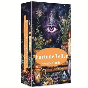 Fortune Teller Oracle Cards | Intuition & Guidance Deck | Spiritual Divination Cards | Witchy Cosmic Oracle Deck