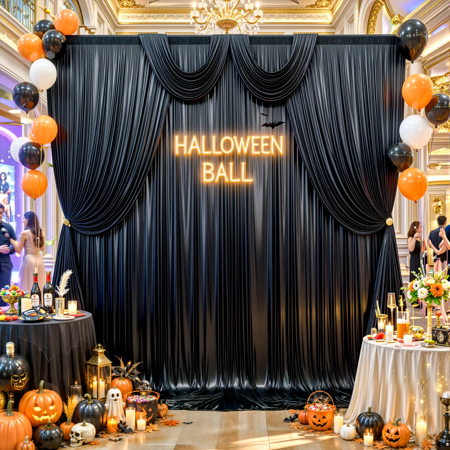 10x10ft Backdrop Curtain for Parties 2 Panels 5x10ft Glitter Sequin Backdrop Wrinkle Free Polyester Drapes Shimmer Back Drop for Wedding Birthday Baby Shower Photo Photography Shiny Background  halloween decor 2026 halloween decor