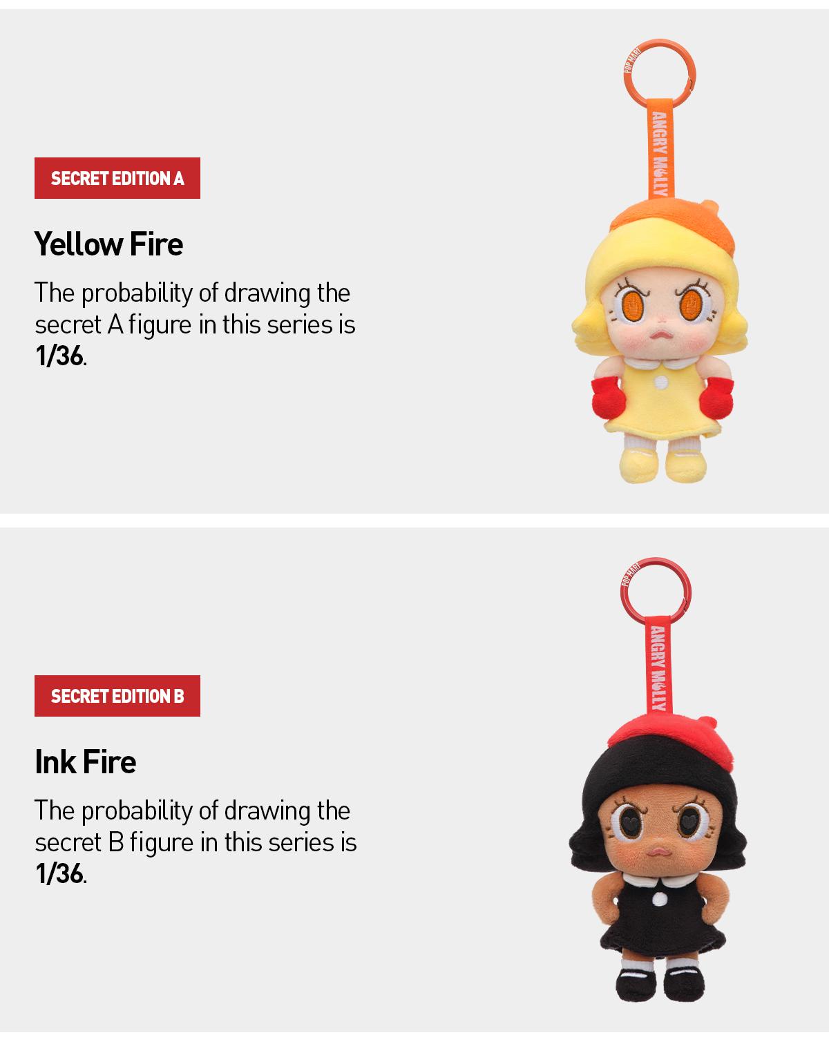 POP MART Angry Molly - Angry Energy Series Plush Pendant Blind Box