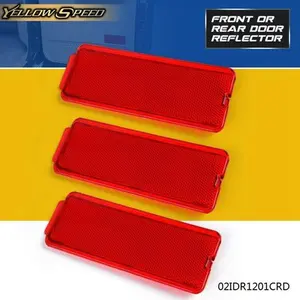Fit For 99-07 Ford F250 F350 F450 F550 Inside Door Reflector Light Lens Red 3Pcs